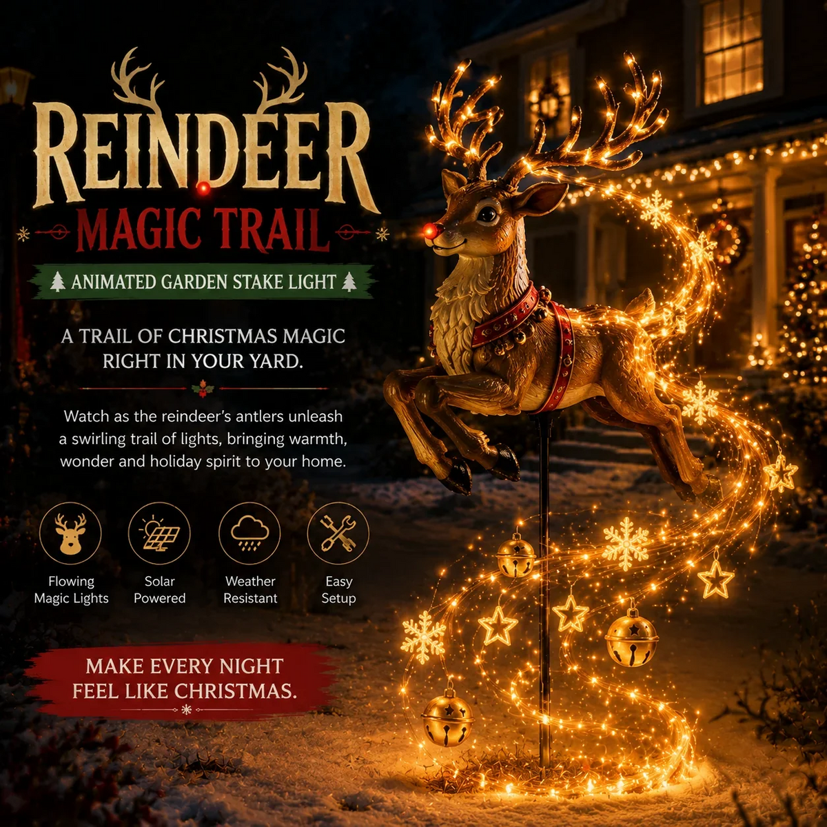 Enchanted Flower Fairy Solar Garden Light – Magical Glowing Outdoor Christmas Yard Decor