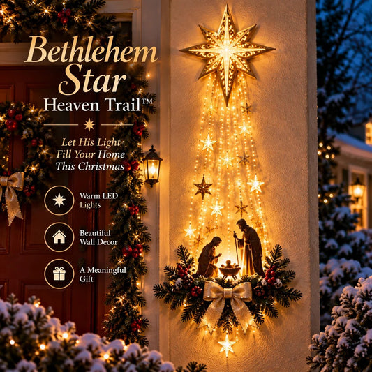 Last Day 50% OFF✝️Lighted Bethlehem Star Christmas Wall & Porch Decor