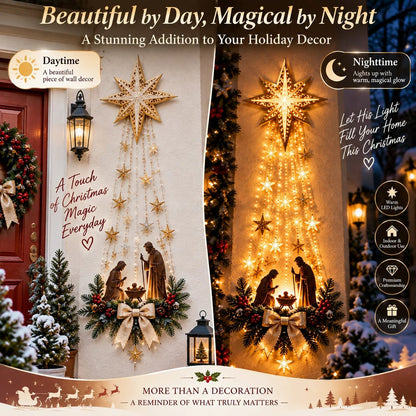 ✨Last Day 50% OFF✨✝️Lighted Bethlehem Star Christmas Wall & Porch Decor