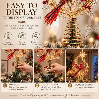 Cardinal Heaven’s Light Tree Topper